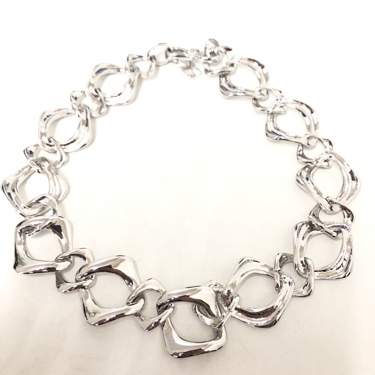 ☆YSL ネックレス＋イヤリングセット①☆イヴサンローラン シルバー  