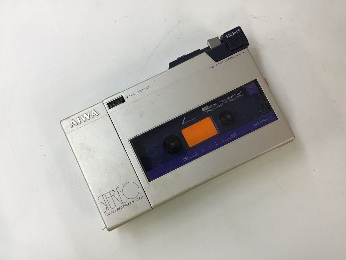 AIWA HS-F1 ポータブルカセットプレーヤー◇現状品 [8664W] AIWA HS-F1