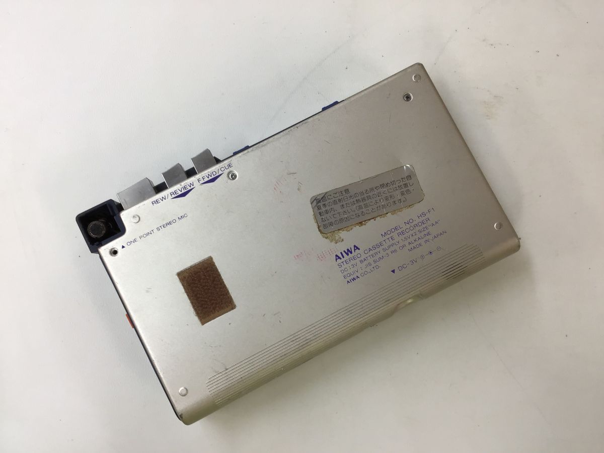 AIWA HS-F1 ポータブルカセットプレーヤー◇現状品 [8664W] AIWA HS-F1