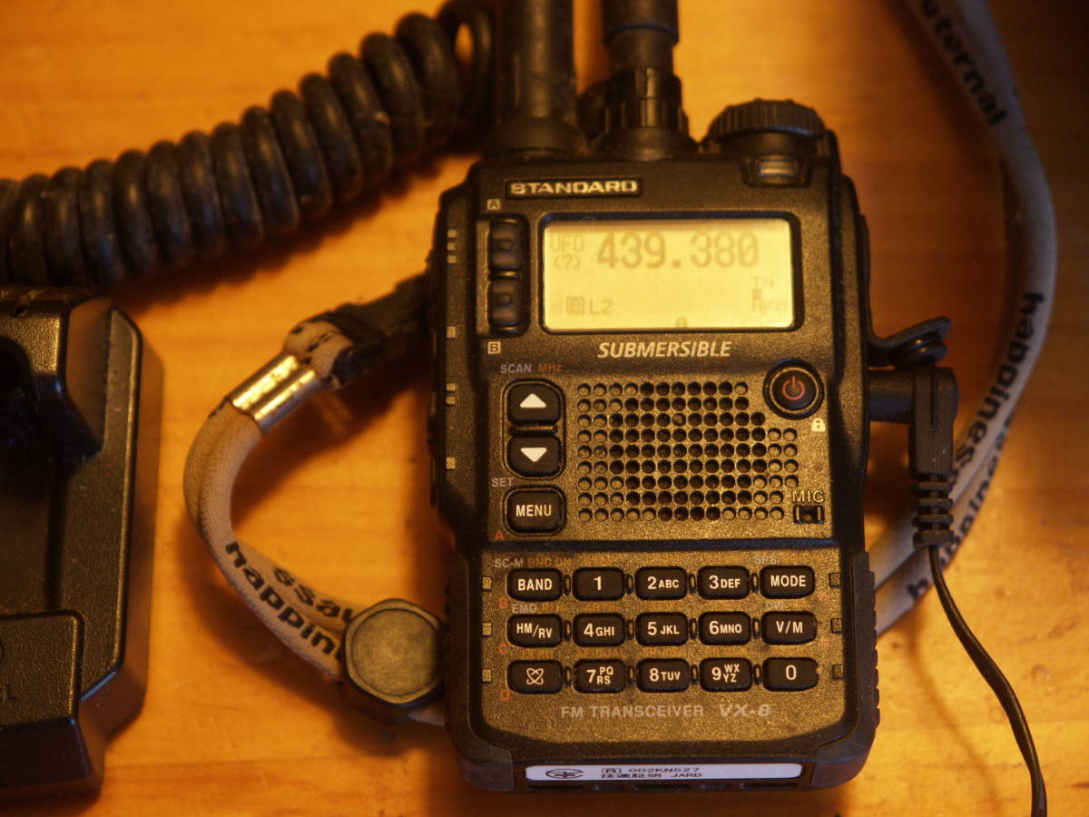 ＶＸ－８／ＶＸ－８Ｄ用　ＧＰＳ ハンドマイク　ＭＨ－７４Ａ７４ STANDARD VX-8トランシーバー＆スピーカーマイク(MH-74)充電器付き