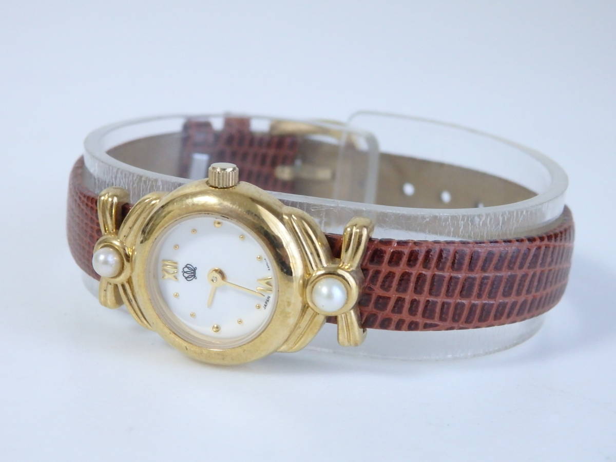 本物 MIKIMOTO ミキモト 腕時計 パール 稼働品 電池交換済み＞1.33.2  