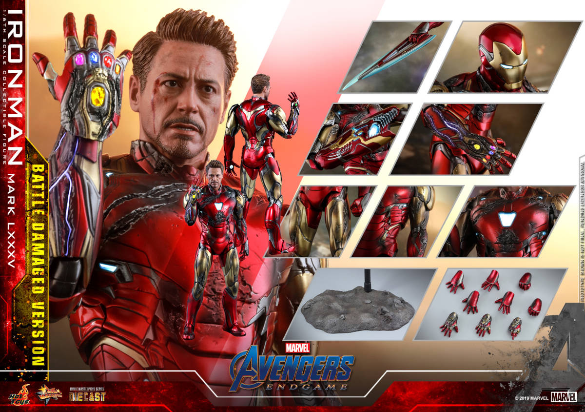 ホットトイズ バトルダメージ版 アイアンマン マーク85 アベンジャーズ 