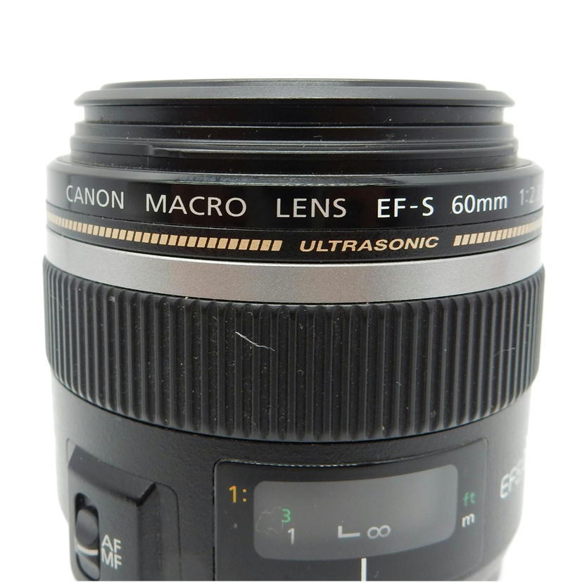 1円【ジャンク】Canon キャノン/ マクロレンズ/EF-S MACRO 60mm F2.8
