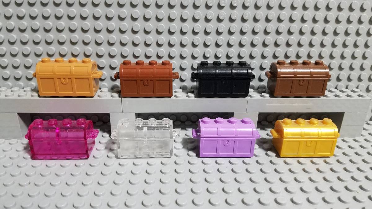 レゴ パーツ 宝箱 色々 希少カラー クリア 財宝 箱 ミニフィグ用 大量 