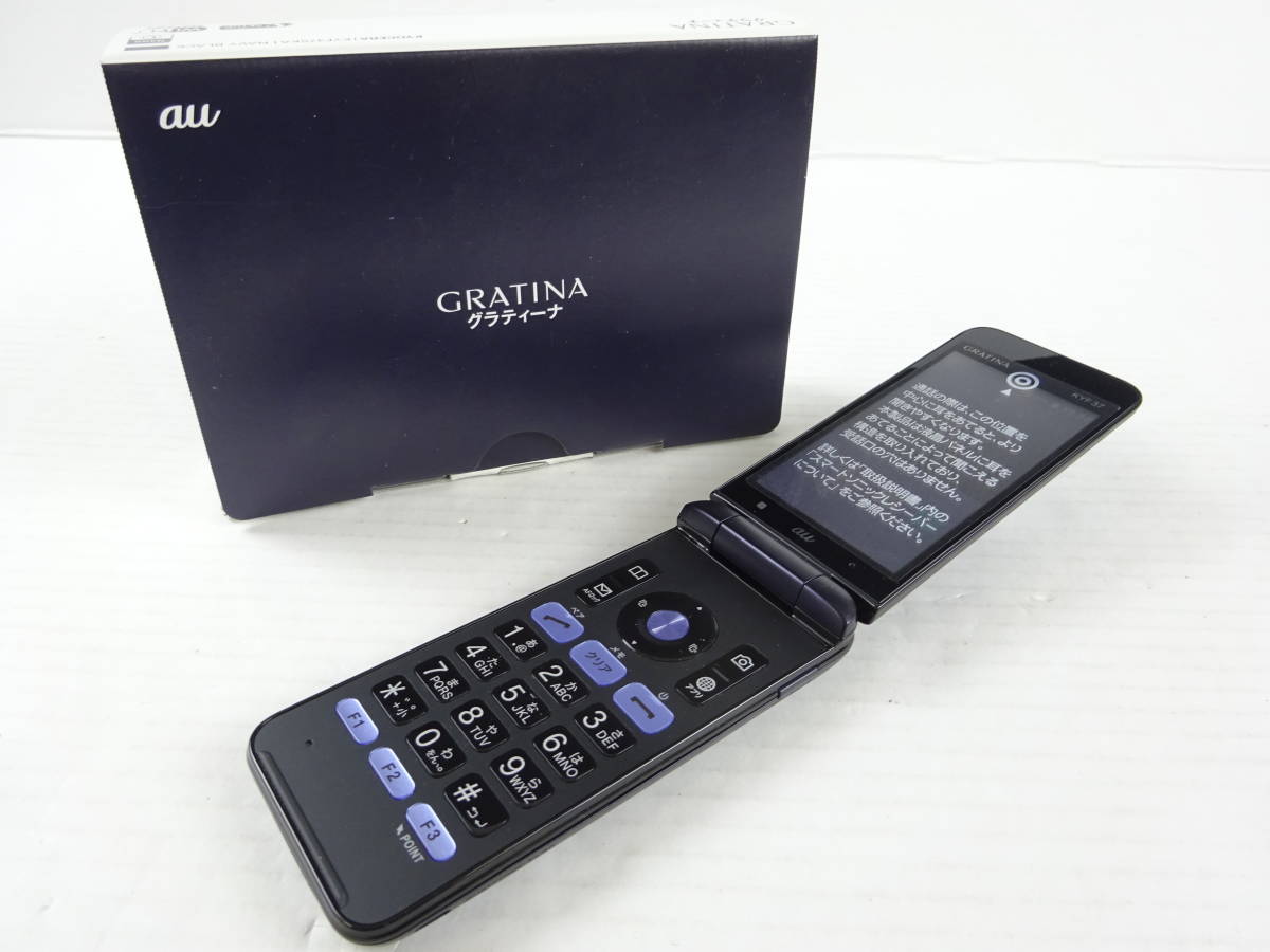 【安い，正規品】 &Omega;491 au GRATINA グラティーナ KYF37SKA 4G ガラホ ネイビーブラック BLACK 京セラ製 同様品(京セラ)｜売買されたオークション情報、yahooの商品情報をアーカイブ公開 - オークファン 京セラ