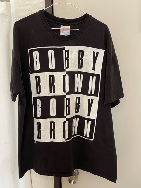 激レア90年代 BOBBY BROWN ボビーブラウンTシャツ XL R&B BOBBY BROWN Tour Bobby Tシャツ Brown 古着 ボビーブラウン レア Tee