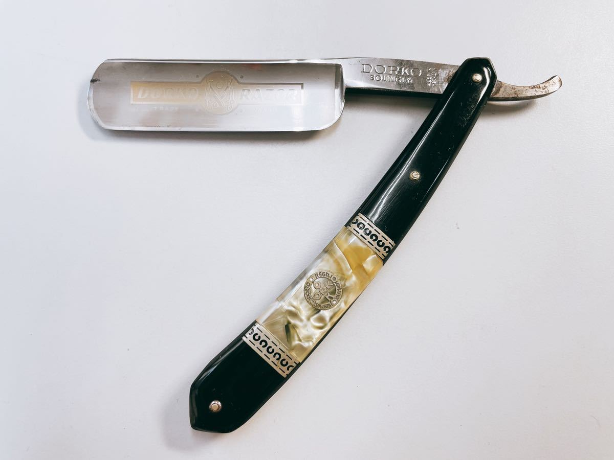 01ひ193 理容 西洋剃刀 剃刀 カミソリ DORKO RAZOR SOLINGEN
