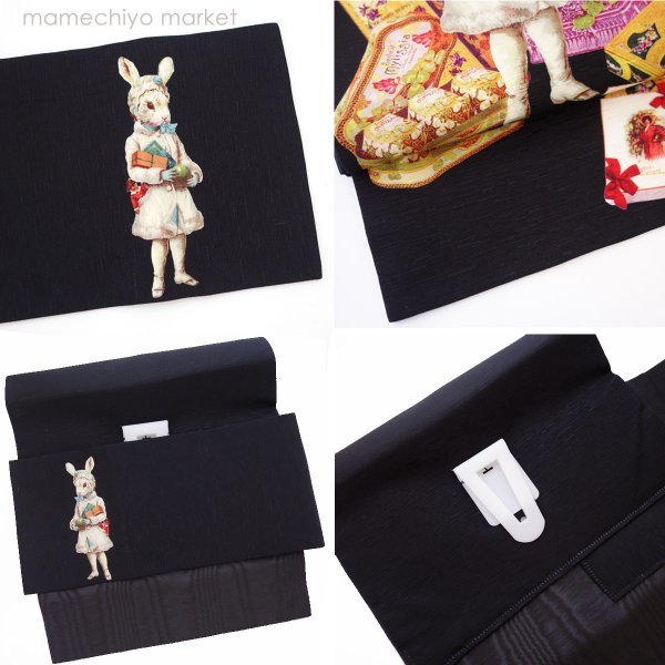 豆千代モダン オリジナル 正絹 名古屋帯 新品未使用 豆千代マーケット ☆ 名古屋帯 ☆ オリジナル ☆O5-9 正絹 未使用 作り
