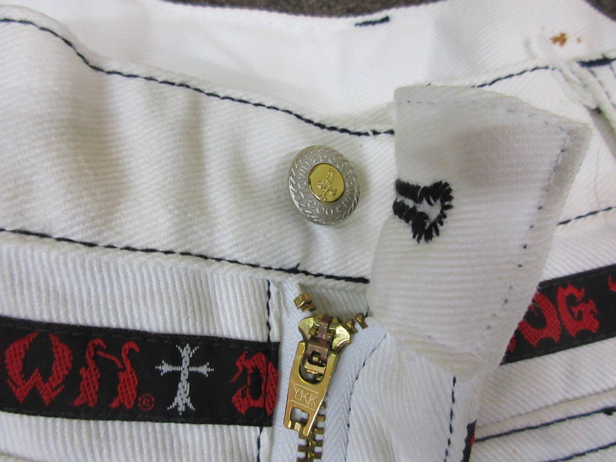 DOGTOWN バギーパンツ ホワイトデニム HIPHOP スケーター 90's DOGTOWN バギーパンツ ホワイトデニム HIPHOP スケーター 90's 【公式