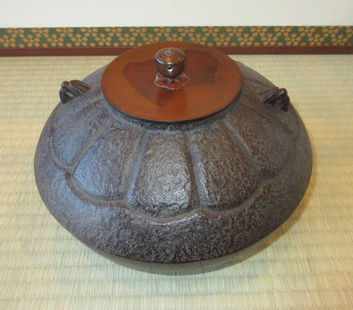 割引商品の販売 【逢絢亭】茶道具 釜 炉釜 菊割釜 釜師