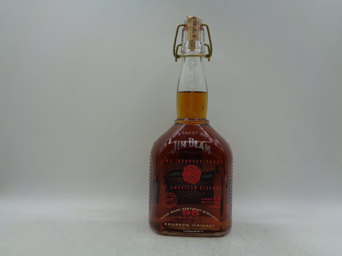【同梱OK商品】JIM BEAM 200周年記念 ジム ビーム バーボン ウイスキー 750ml 47％ 未開封 古酒 X91063