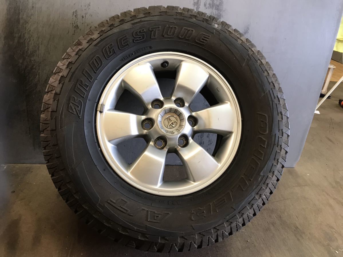 265/70R16 アルミホイール付タイヤ 4本セット トヨタハイラックスサーフ トヨタ ハイラックスサーフ 純正アルミホイール 265/70R16 4本セット