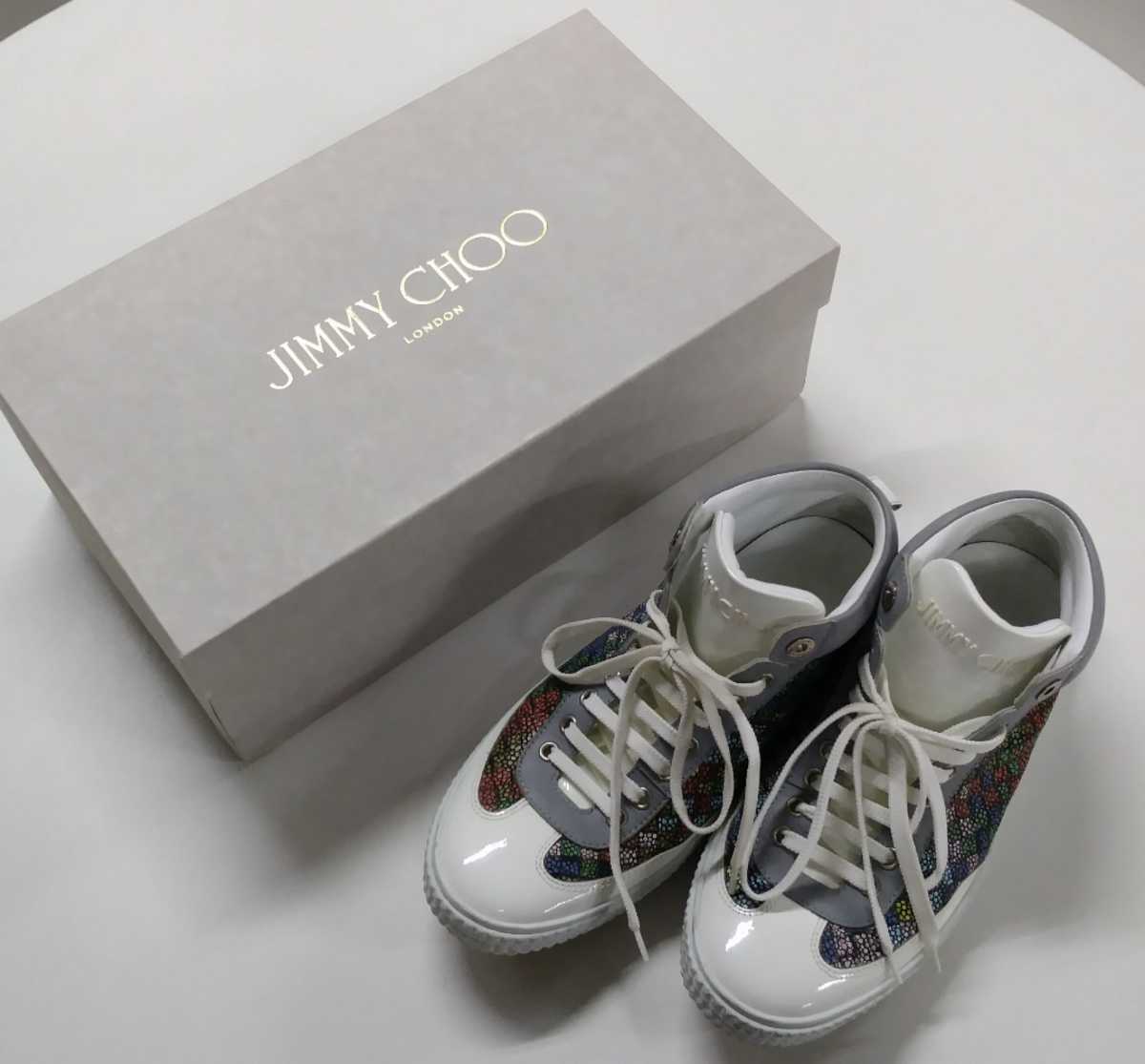 超 1円スタート Jimmy Choo London ジミーチュウ ロンドン ヴァーレー 16年春夏限定モデル メンズ スニーカー 25 5cm ホワイト 靴 売買されたオークション情報 Yahooの商品情報をアーカイブ公開 オークファン Aucfan Com
