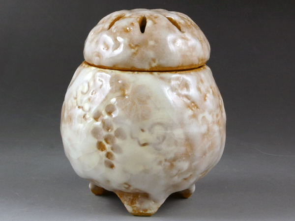 京焼・清水焼　香炉　志野ぶどう(しのぶどう)　特別企画品　喜信　066KOU　陶器