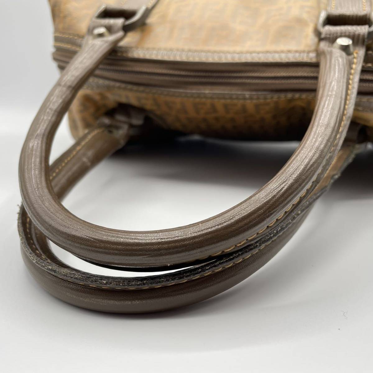 Vintage FENDI フェンディ PVC系 ズッキーノ ズッカ ミニボストン 