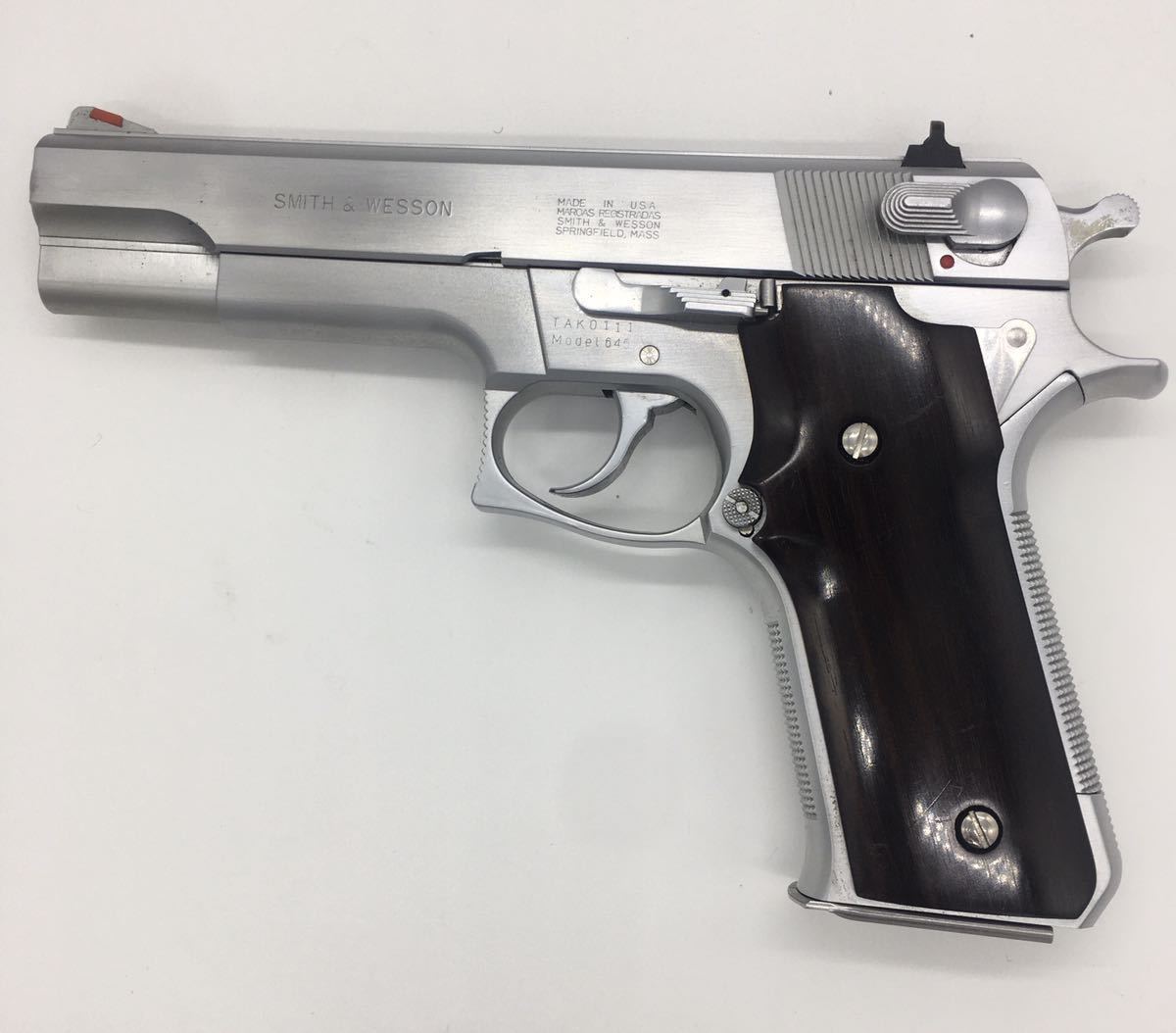 M645 MGC S&W 美品 オールシルバー 純正 MGC ガスガン S&W M645