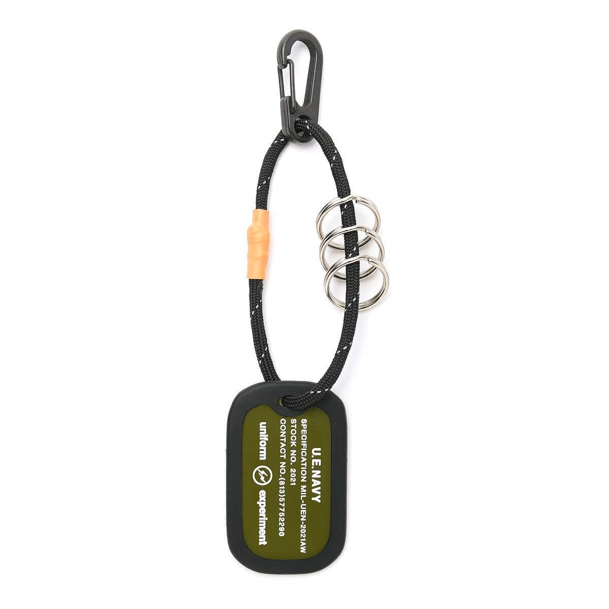 【新品未使用】 20AW 21 新品 uniform experiment UE SOPHNET ソフネット DOG TAG KEY RING キーリング小物 アクセサリー 新品