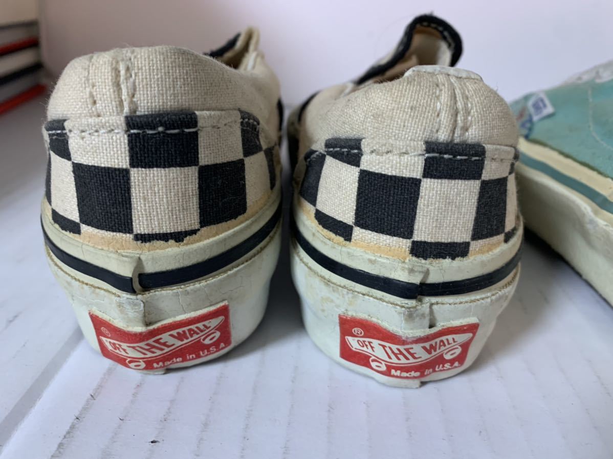 USA製 VANS 3足セット キッズサイズ アメリカ製 バンス スリッポン  