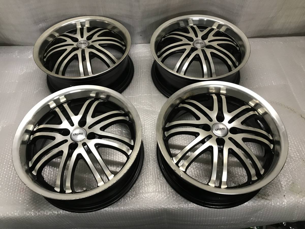 BADX DOS ブラポリ6.5J +43 4穴 PCD100 17インチ アクア 等 深リム 