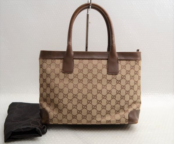M008J99T//Gucci グッチ GGキャンバス トートバッグ 002.1119 ブラウン レディース ハンドバッグ ブランドバッグ