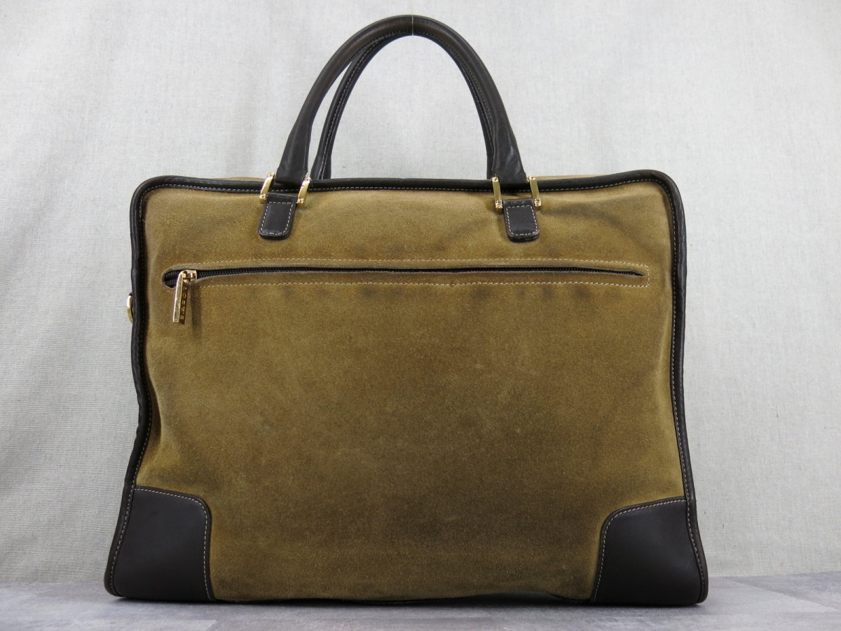 LOEWE ロエベ○アマソナ○アナグラム ロゴ型押し○スエード カーフ 
