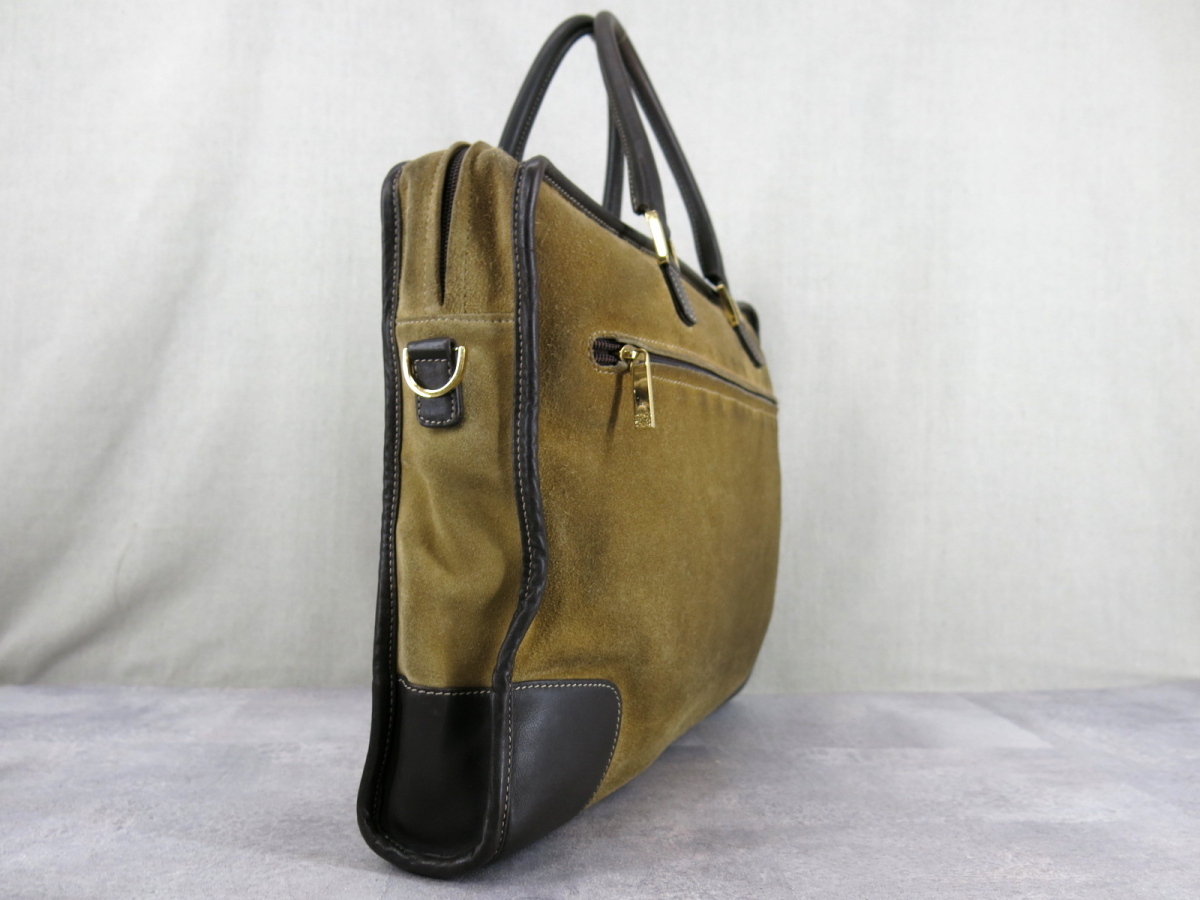 LOEWE ロエベ○アマソナ○アナグラム ロゴ型押し○スエード カーフ 