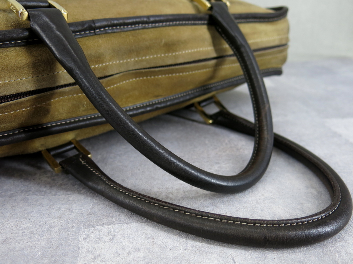 LOEWE ロエベ○アマソナ○アナグラム ロゴ型押し○スエード カーフ 