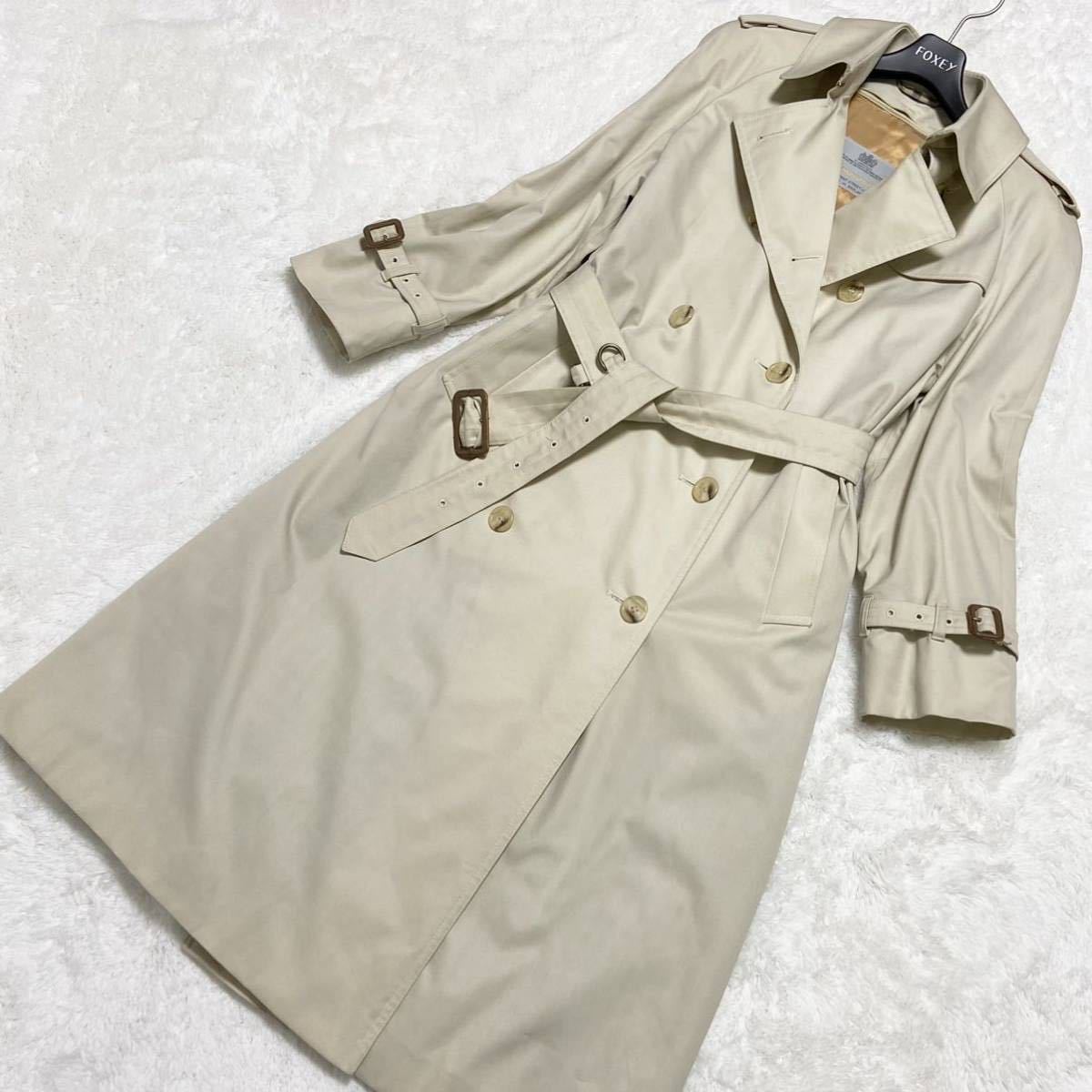 アクアスキュータム Aqua5 トレンチコート ベルトライナー付 総柄