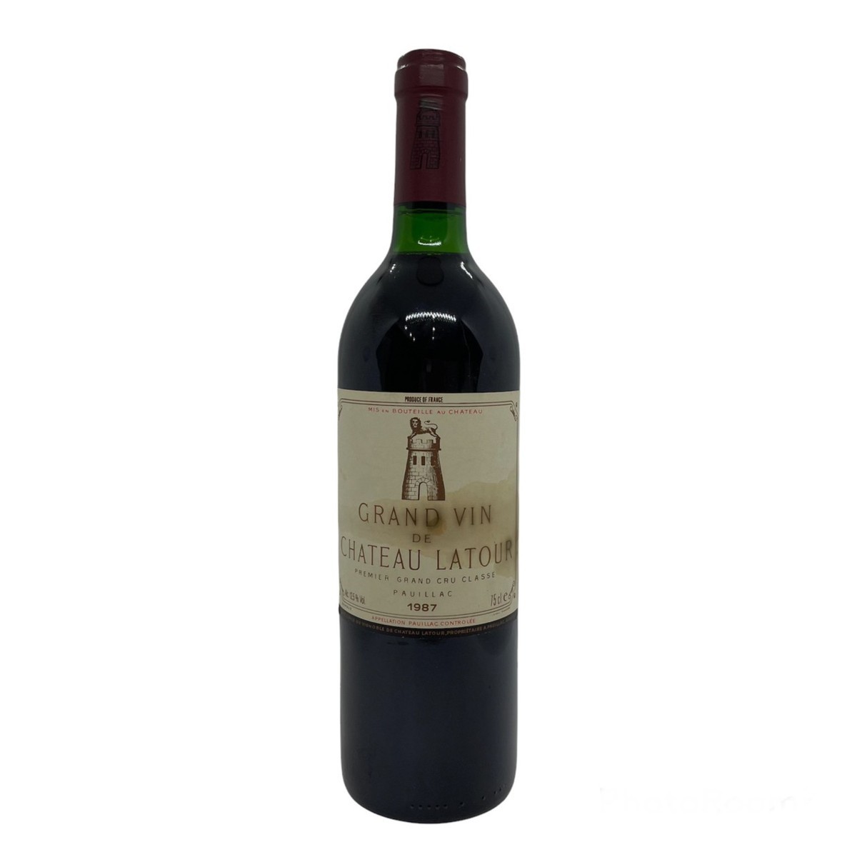 【人気セール，セール】 未開栓 CHATEAU LATOUR シャトーラトゥール ヴィンテージ 1987 PREMIER GRAND CRU CLASSE 750ml 12.5% 赤 ワイン 果実酒 ボルドー フランス(ポイヤック)｜売買されたオークション情報、yahooの商品情報をアー 赤