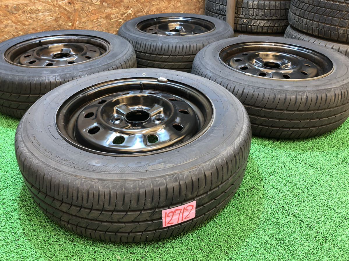 ニッサン純正 15inch 6j × TOYO 185/65R15 PCD114.3 4穴 180 ウイング 