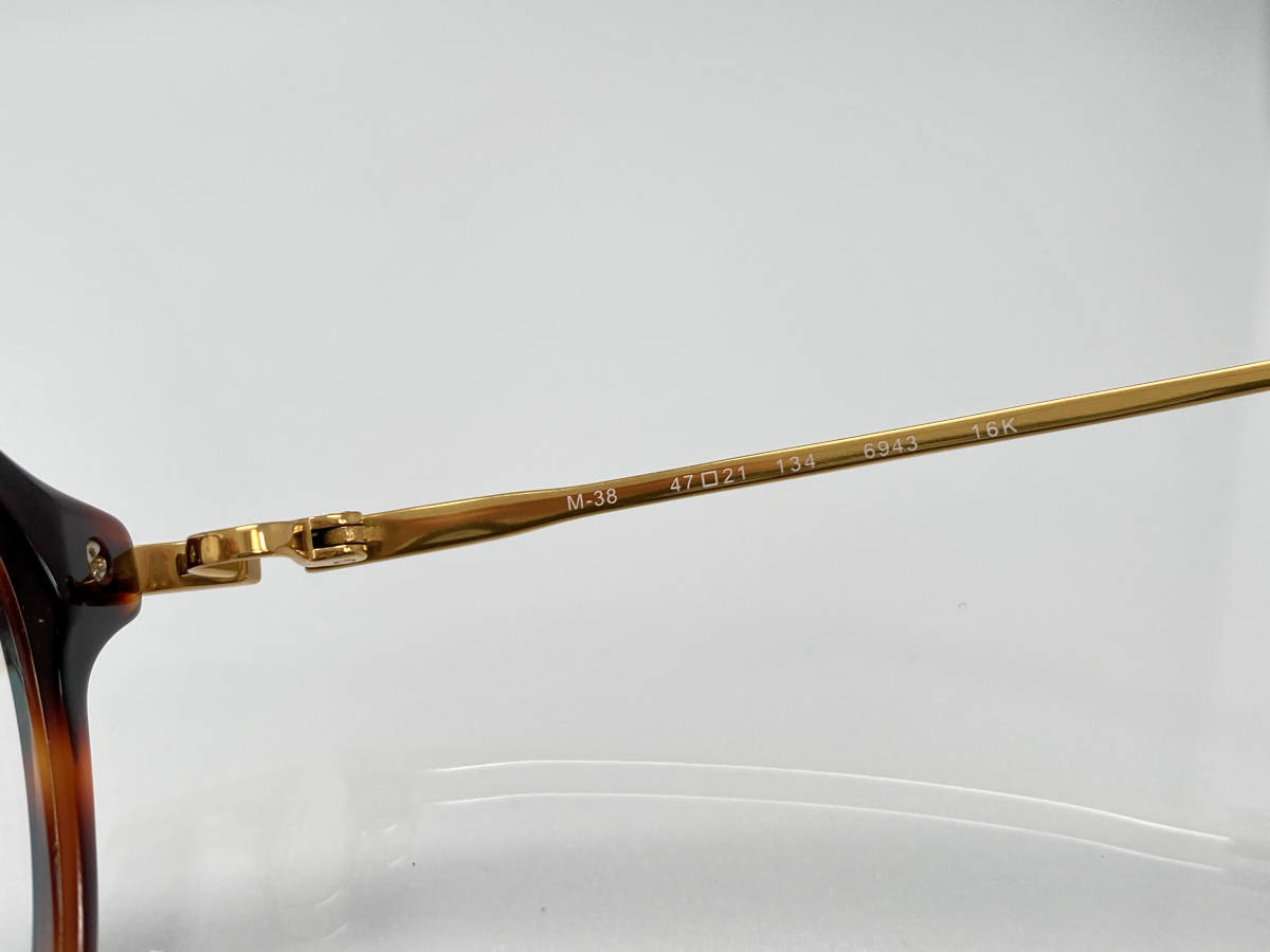 展示品☆999.9フォーナインズ M-38 デミ×ゴールド ミラークリア