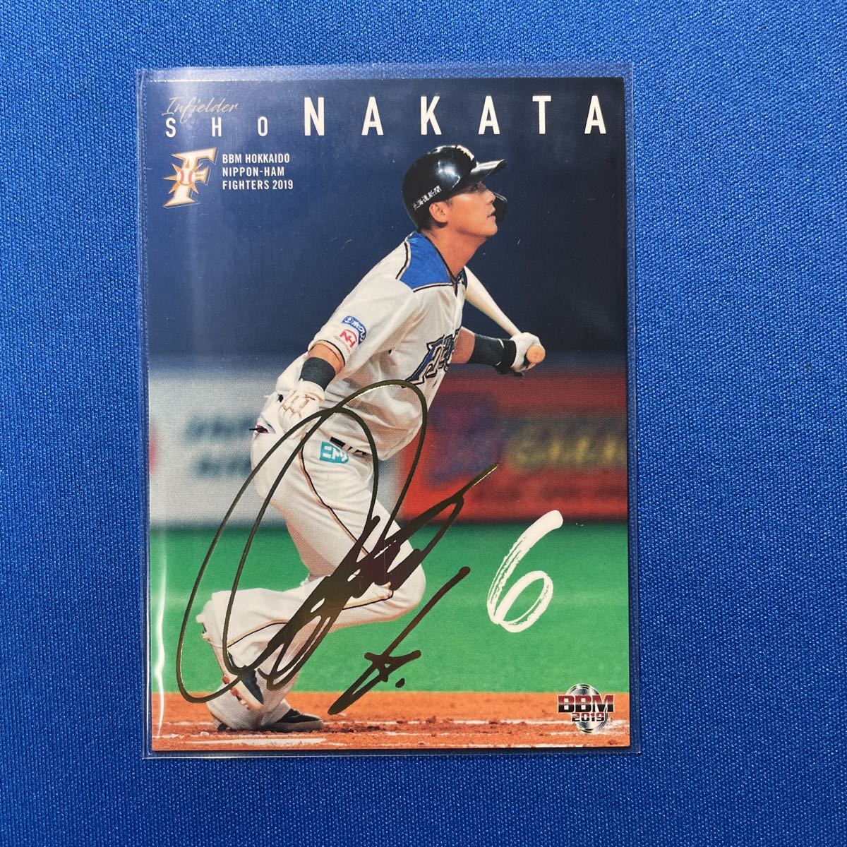 BBM 2019 北海道日本ハムファイターズ 中田翔 直筆サインカード 