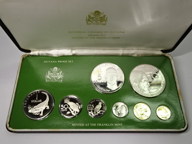 1961年製 海外ヴィンテージ  トークン 大量155点セット Guyana 1976年 ガイアナ 0 フランクリン・ミントの1976年英領