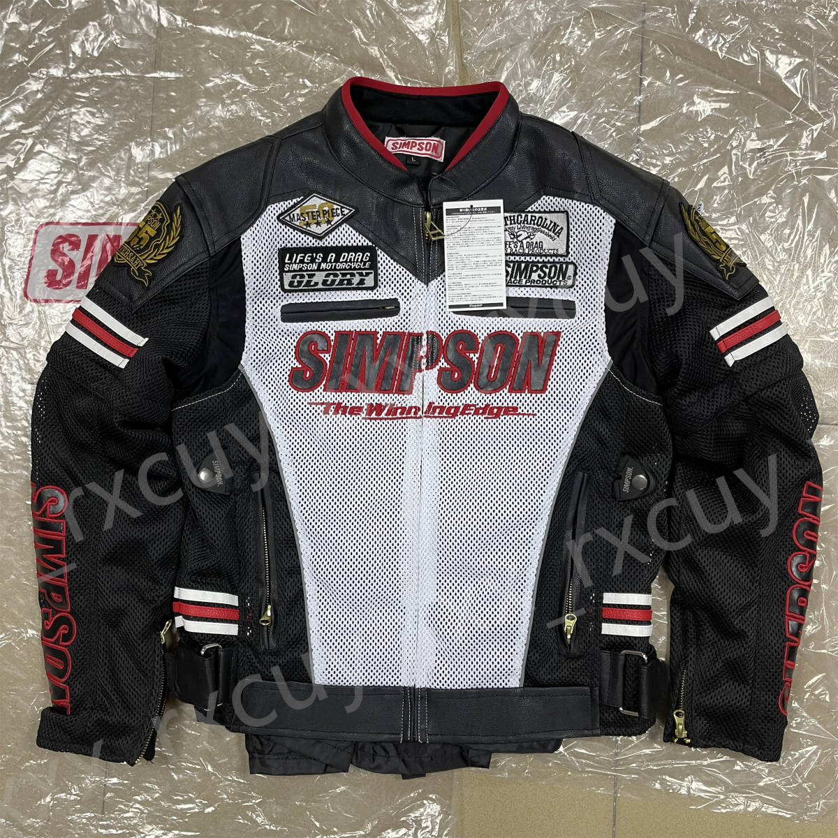 シンプソンバイクジャケット メッシュジャケット ライダースジャケット 