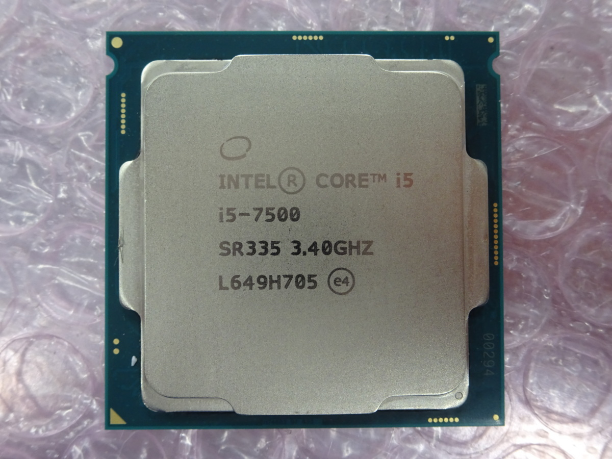 【激安大特価，限定セール】 Core i5-7500 Kaby Lake 3.4GHz SR335 LGA1151 H8076(Core i5)｜売買されたオークション情報、yahooの商品情報をアーカイブ公開 - オークファン Core i5