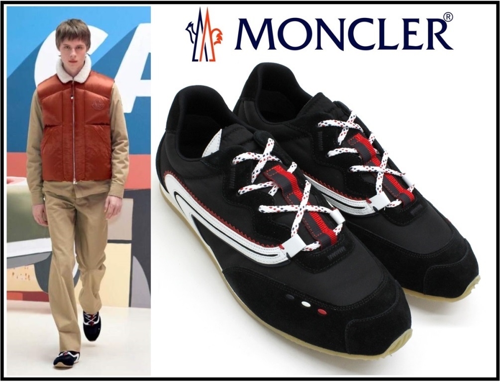 10万新品本物◇42=27cm◇モンクレールジーニアス◇2MONCLER 1952 黒
