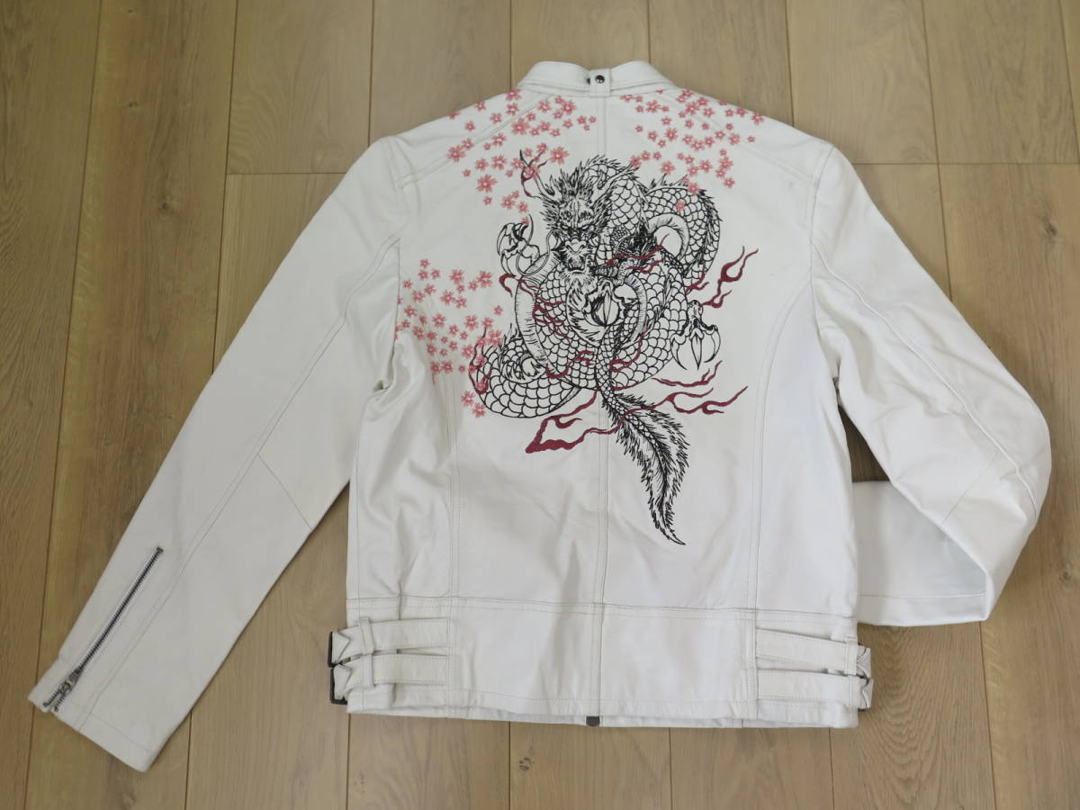 ORIENTAL BRAND (オリエンタルブランド)錦レザー 美品 Lサイズ オリエンタルブランド錦 レザーライダースジャケット