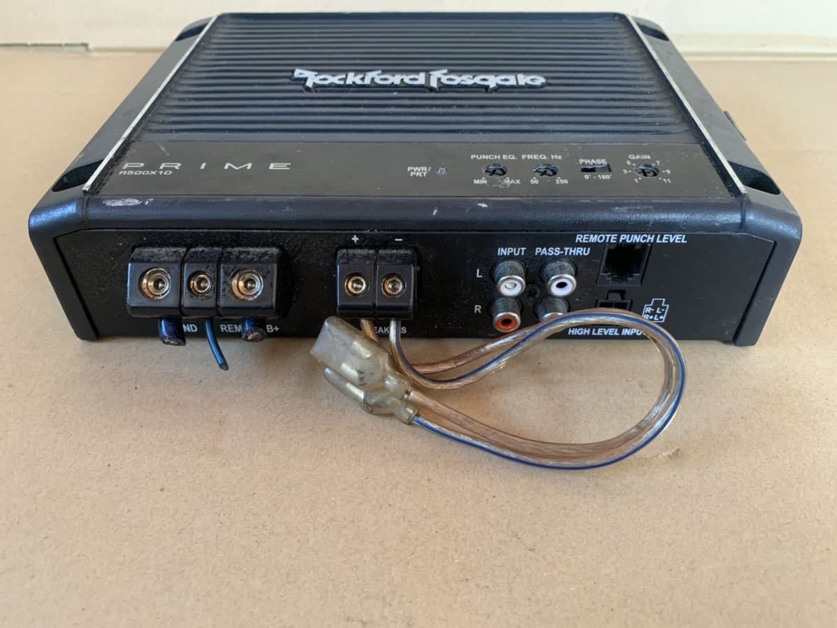 Rockford ROCKFORD ロックフォード FOSGATE Fosgate 1chパワー ロック