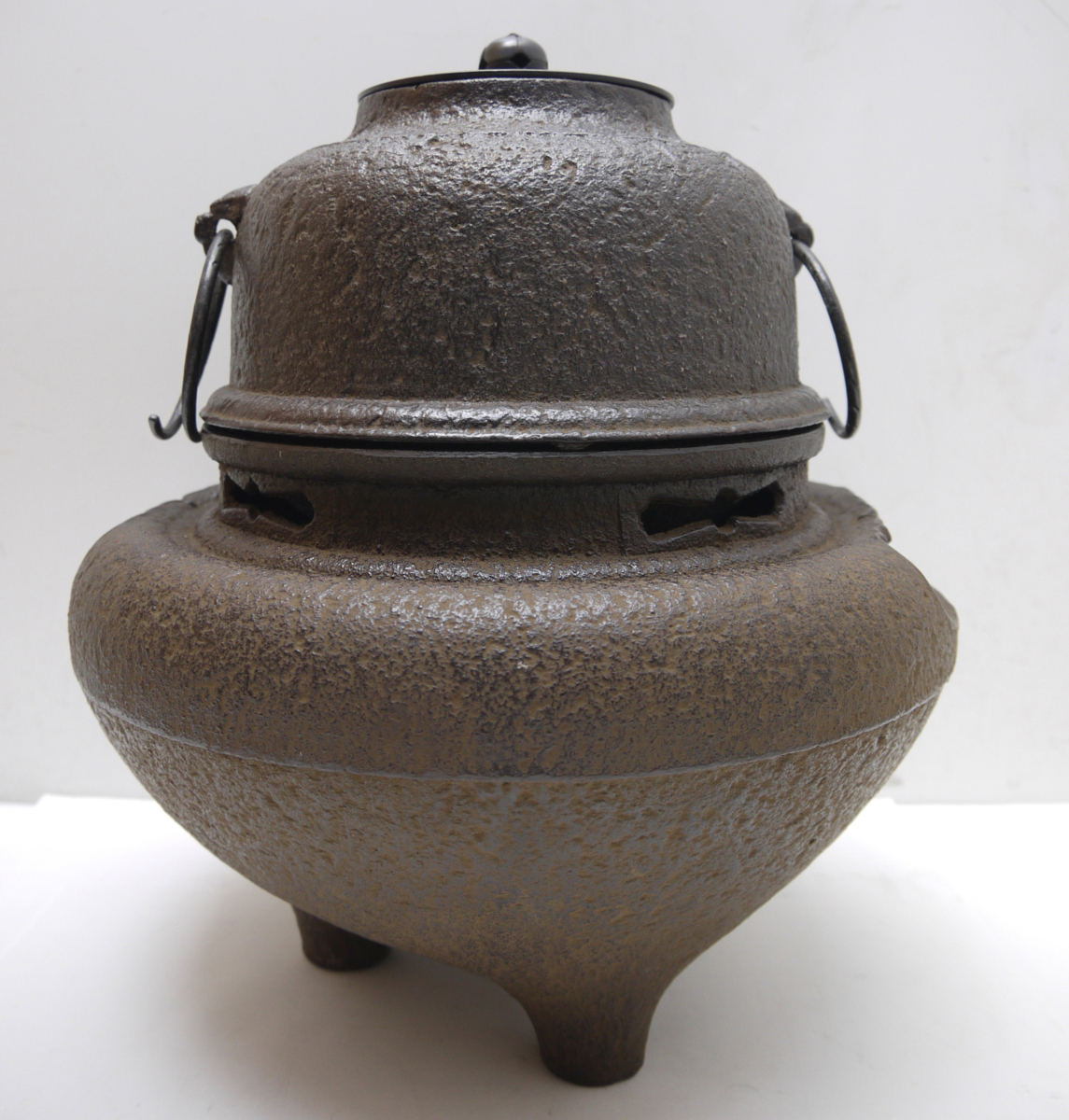 鉄釜 茶釜 風炉釜　真鍮蓋 　湯沸かし　茶道具　 煎茶道具