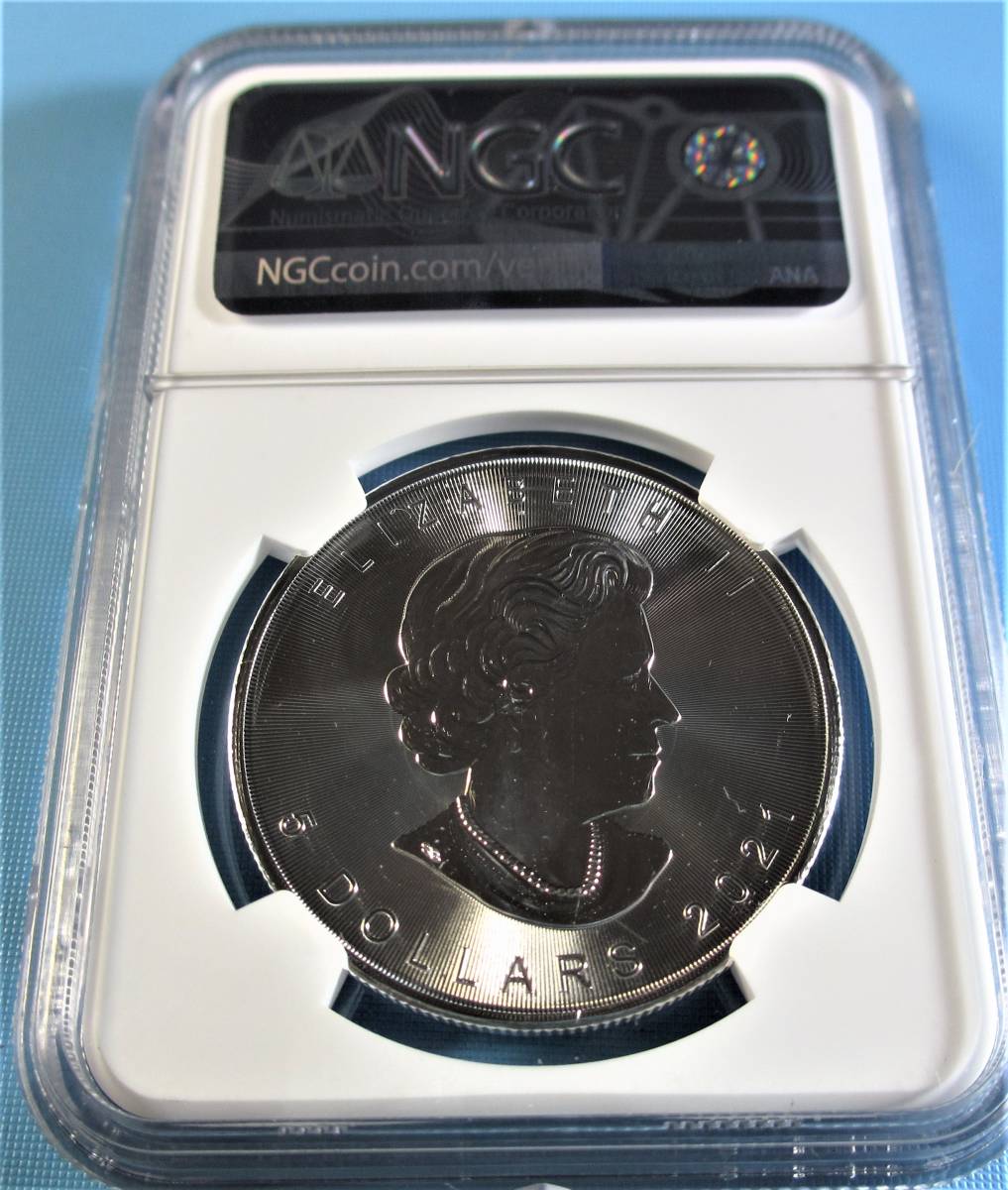 2021年 5ドル 1オンス 公式通販 直売卸値 カナダ・メープルリーフ銀貨