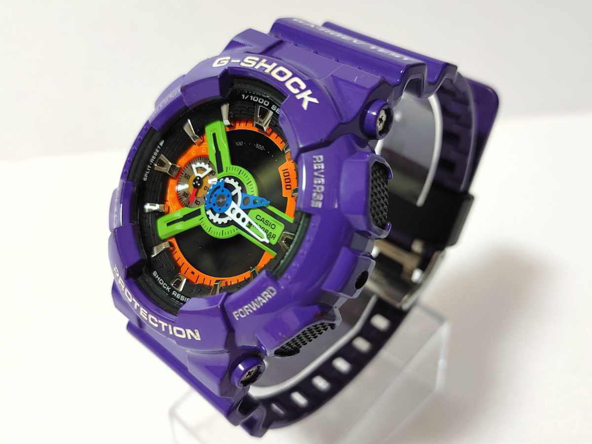 美中古品 GA-110EV-6AJR G-SHOCK エヴァンゲリオン 初号機モデル 