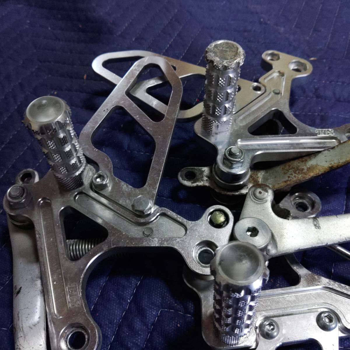TTS バックステップ 3セット (不足あり)(純正新品パーツ付き) NSR50 