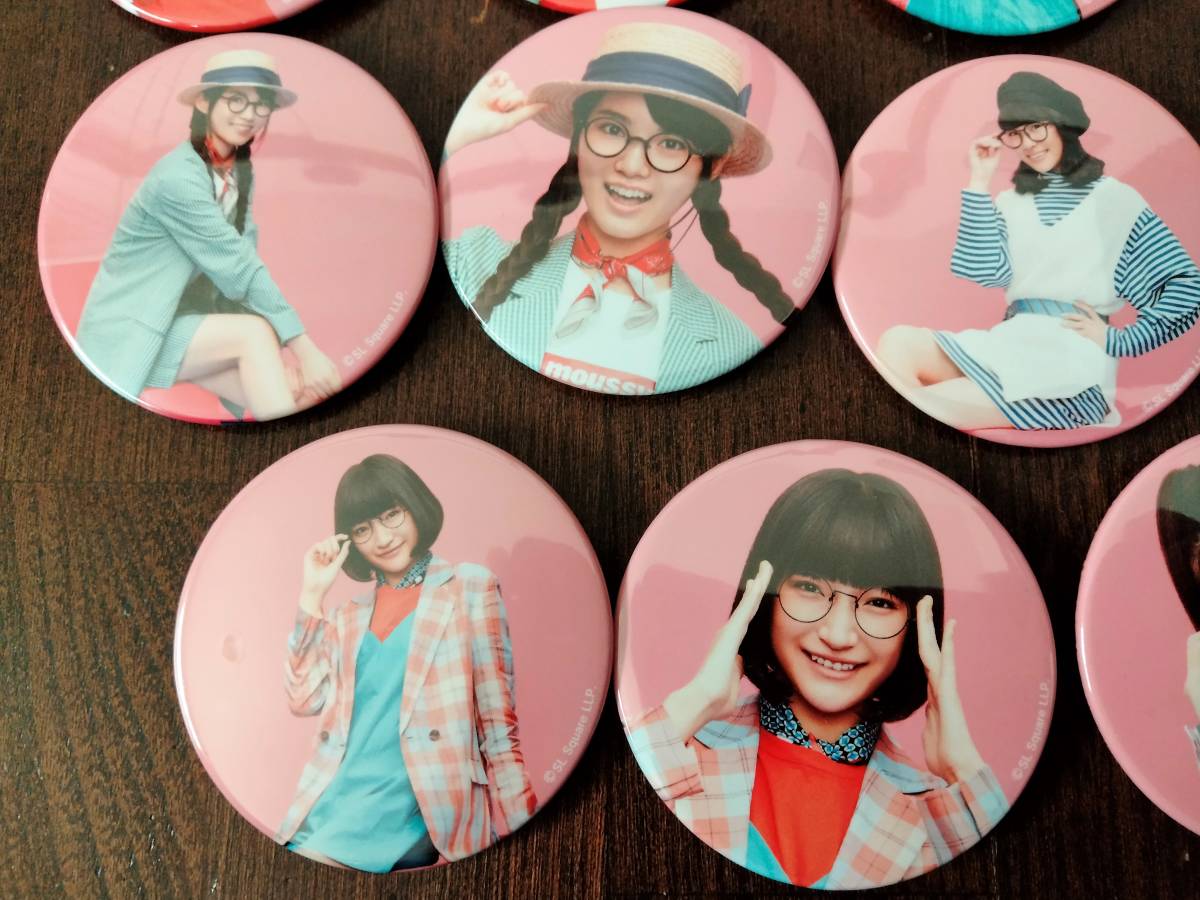 私がモテてどうすんだ Girls2 缶バッジ 14個セット 小川桜花 石井蘭 