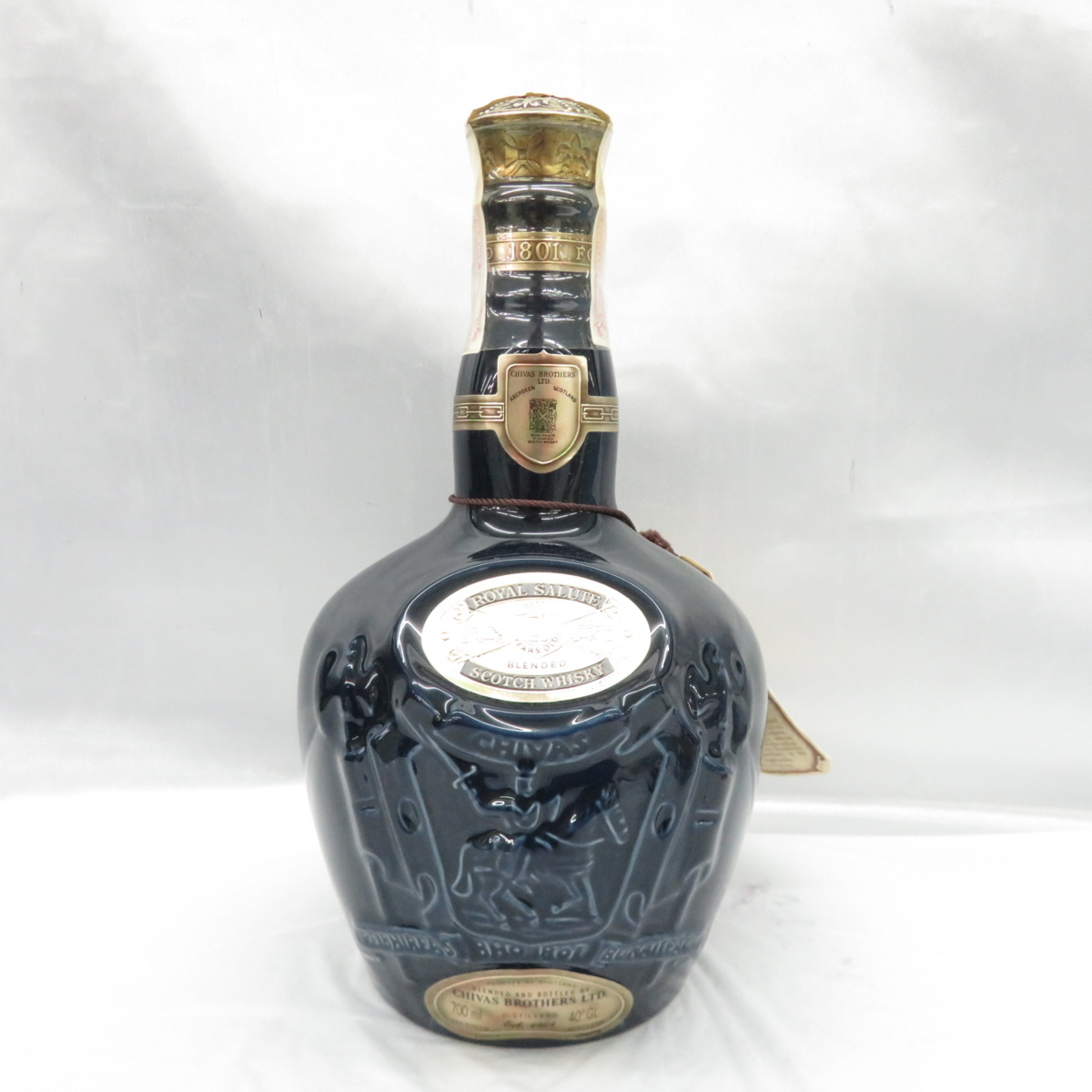 21年 ロイヤルサルート SALUTE 陶器ボトル ウイスキー ROYAL 700ml 緑