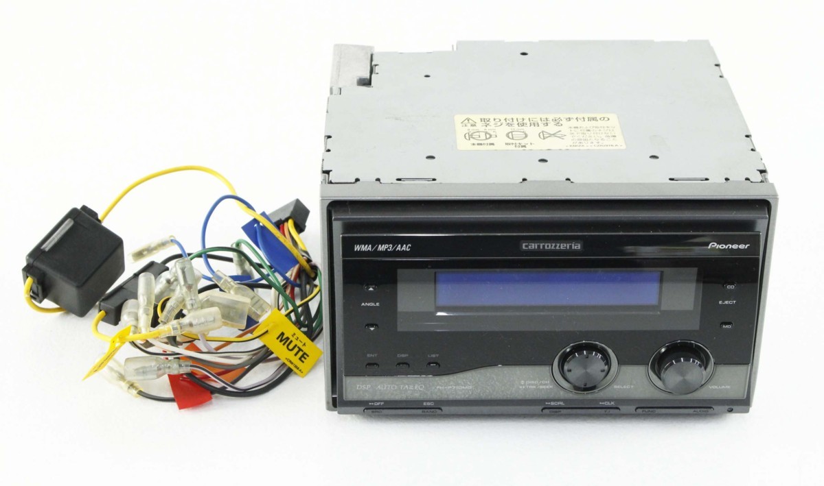 中古・ジャンク品】Pioneer carrozzeria CDMD 2Dinデッキ FH-P710MD