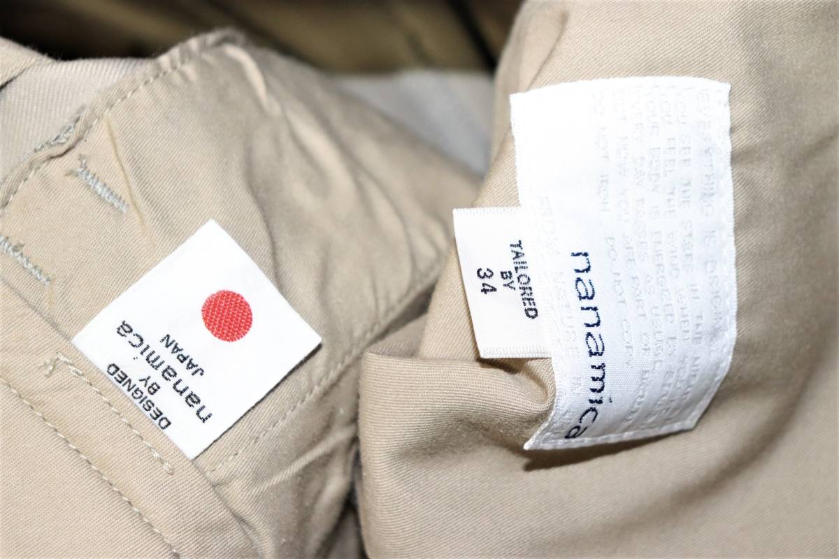 特価即決【新品】 nanamica ☆Tapered Chino Pants (W34) ☆ ナナミカ