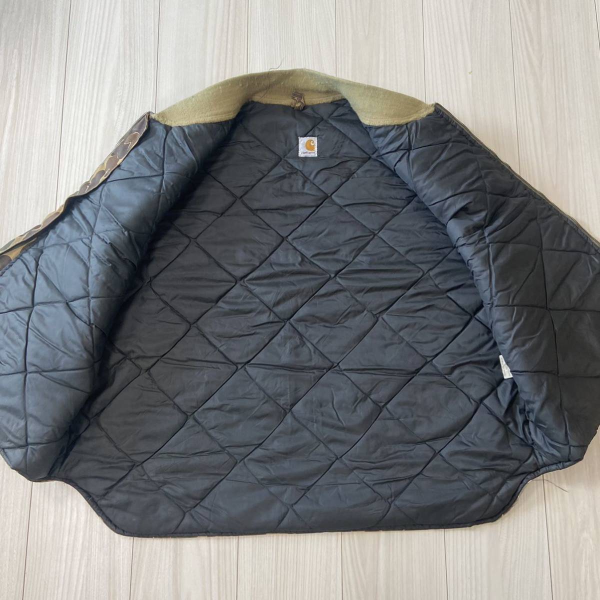 希少 80s90s Carhartt アークティックベスト ダックハンターカモ 迷彩