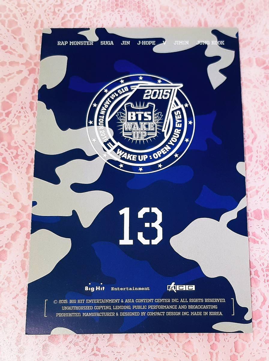 公式 ⑬ BTS 1st JAPAN TOUR 2015 WAKE UP OPEN YOUR EYES グッズ J