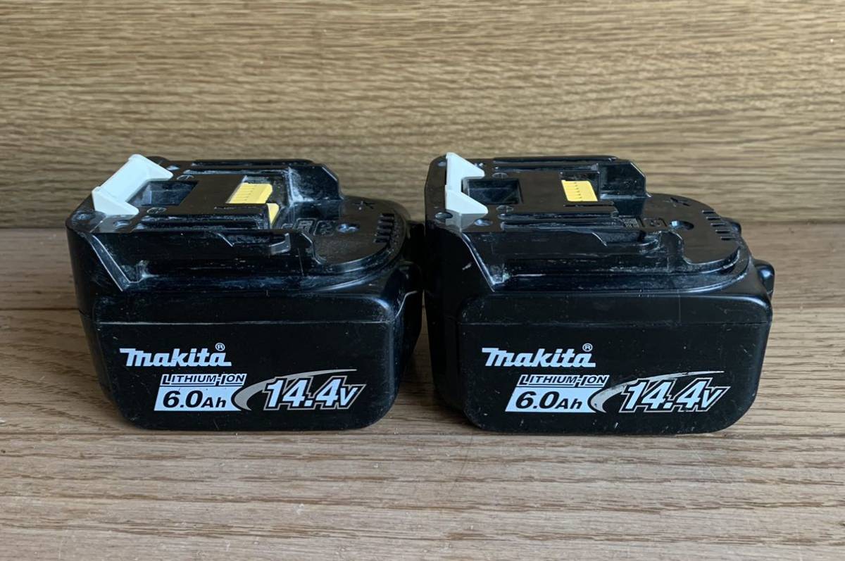 お得，安い 使用小 純正 雪マーク Makita マキタ リチウムイオン バッテリ 14.4V BL1460B 6.0Ah 87Wh 2個 セット b(パーツ)｜売買されたオークション情報、yahooの商品情報をアーカイブ公開 - オークファン インパクトドライバ