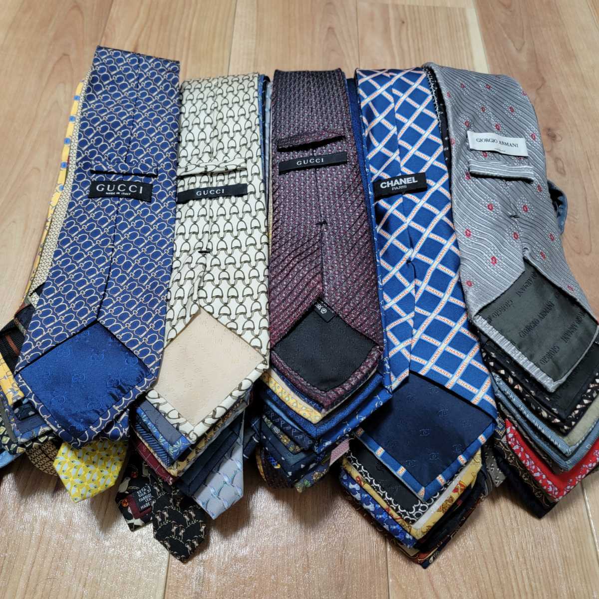 ハイブランドネクタイ 全てシルク 50本セット エルメス まとめ グッチ